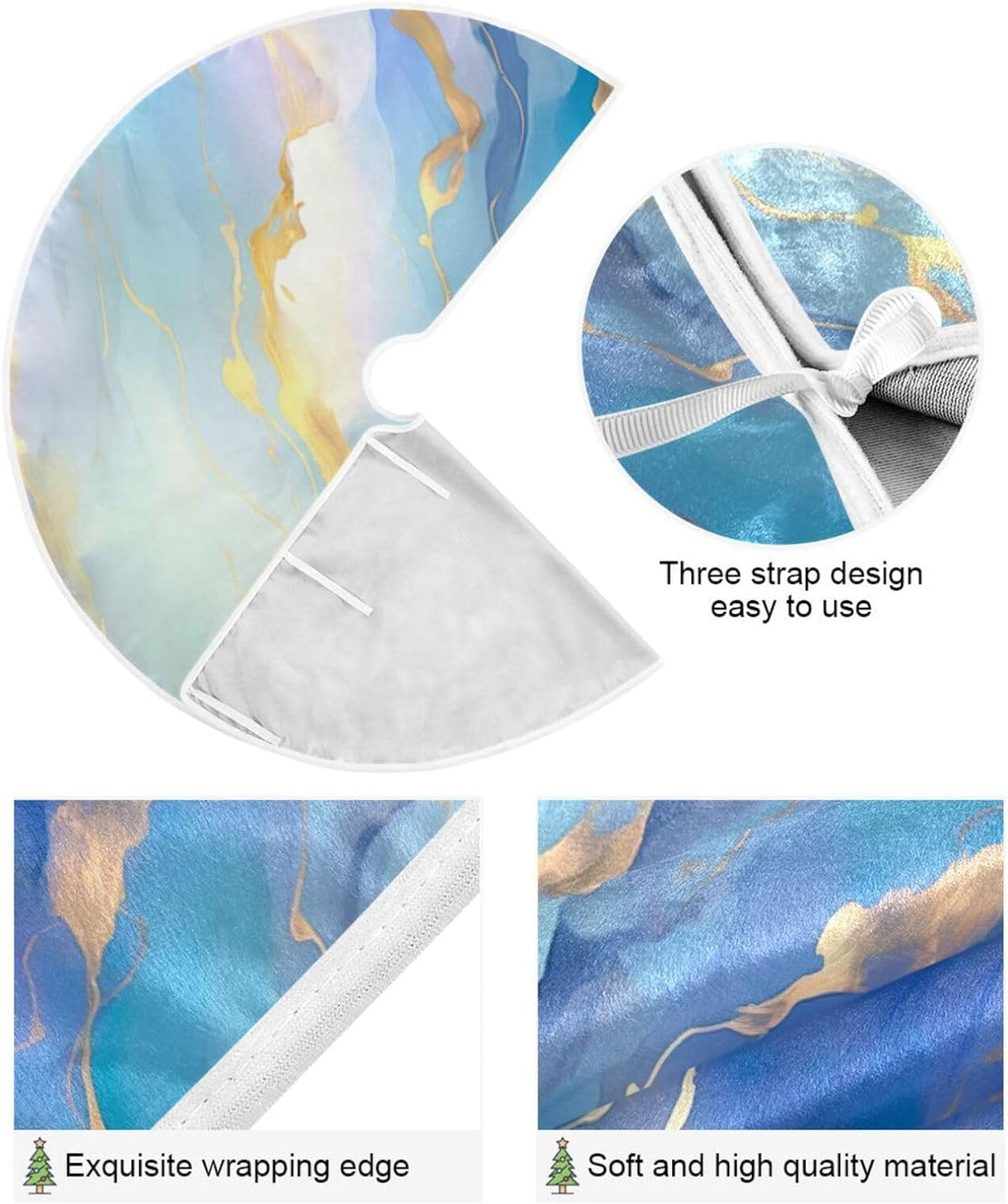 Marble Christmas Tree Skirt 35.4 in P681