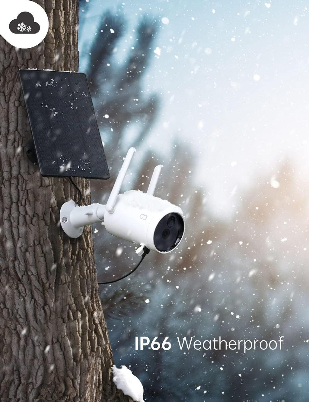 Wireless Solar Powered Security Camera with Night Vision K692321