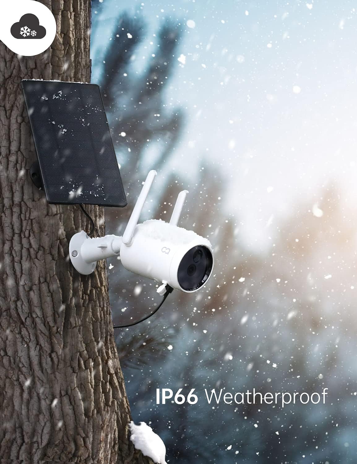 Wireless Solar Powered Security Camera with Night Vision K692321