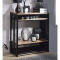Antique Oak & Black Sofa Table I916540