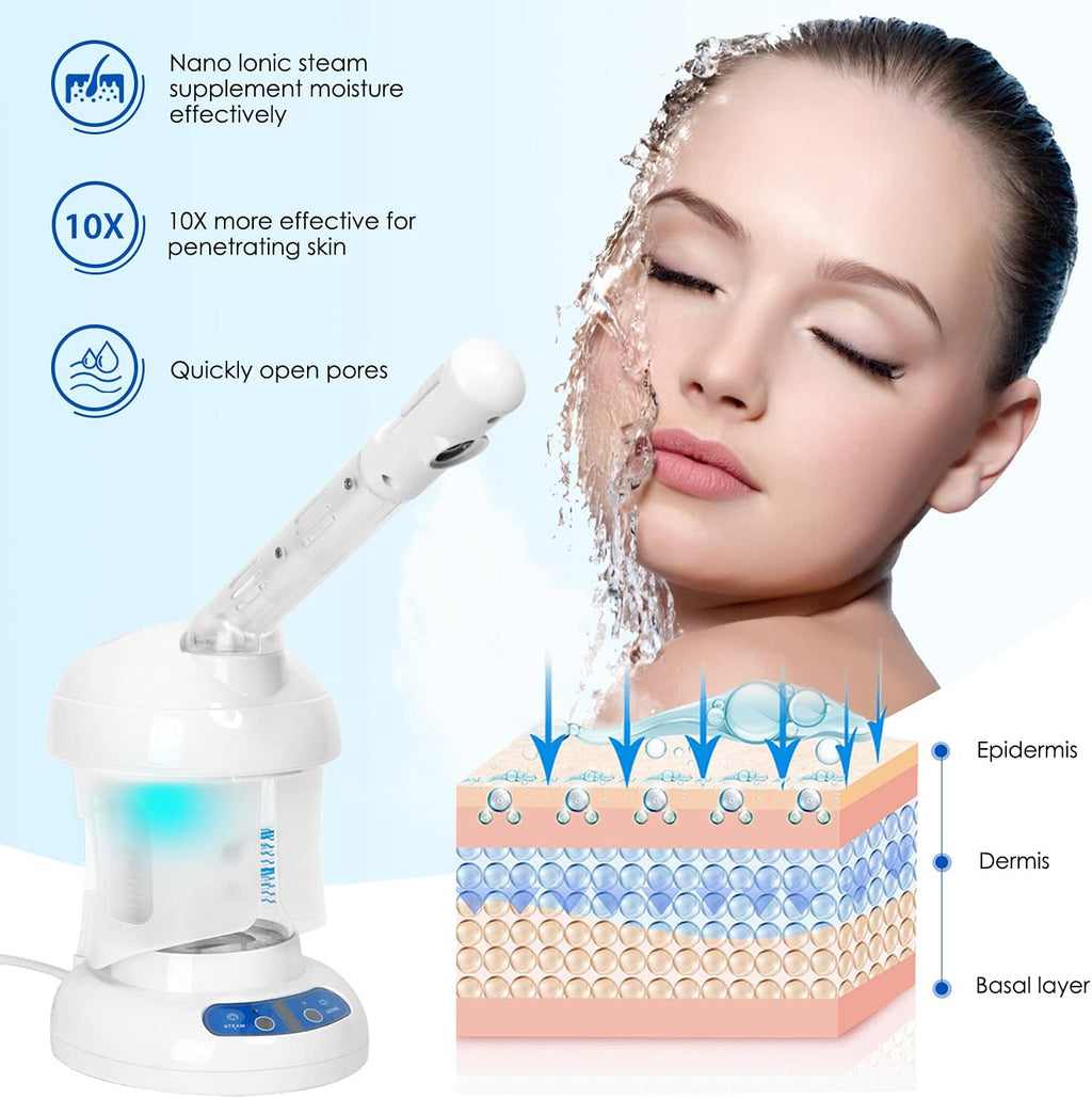 Facial Steamer with Extendable Arm, White, Pack of 2 N483169