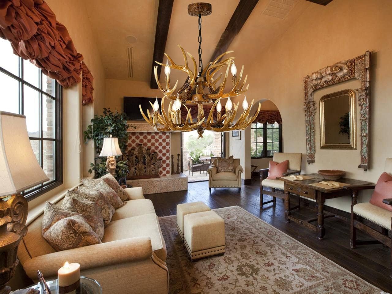 Antler Chandelier, 9 Lights, E12 Base M72814