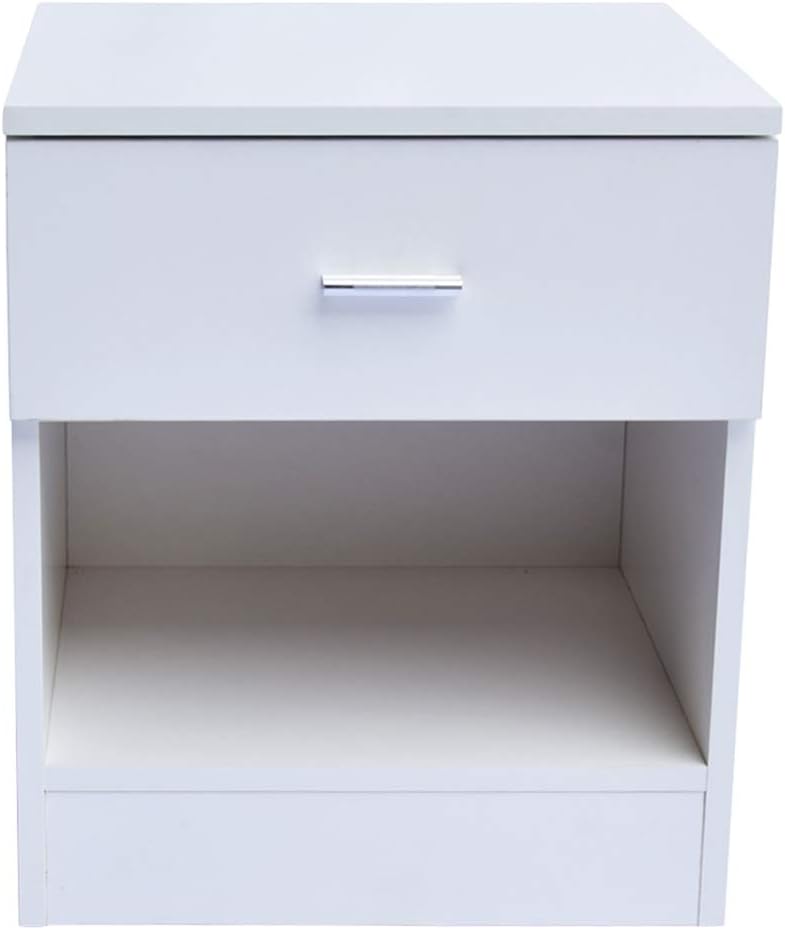 White 1 Drawer Nightstand B917919