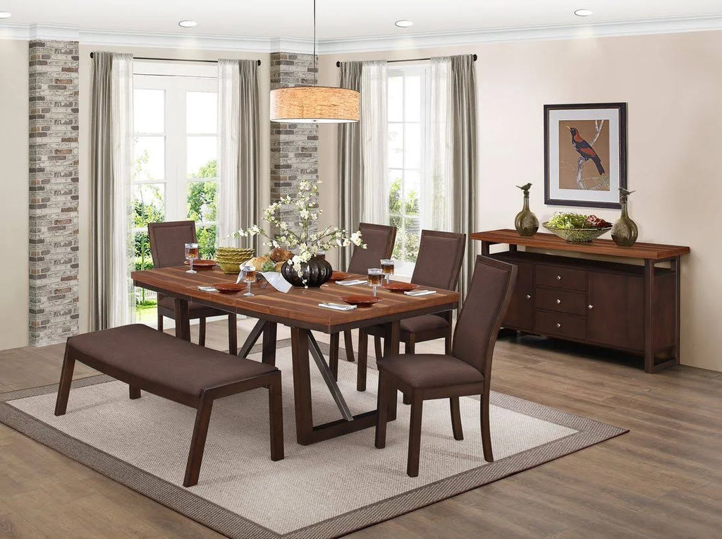 Brown Side Chair Set of 2 Q21980