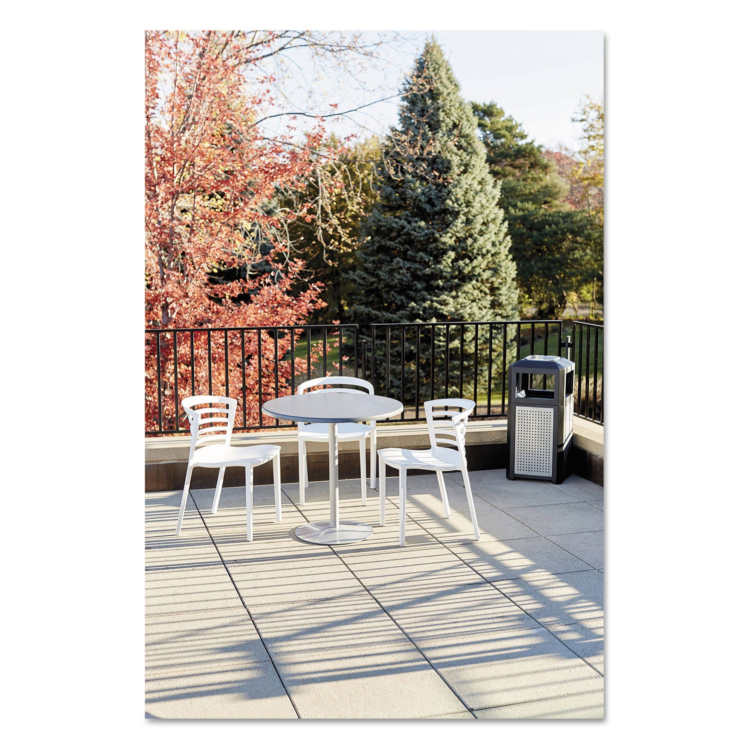 Anthracite Round Table Top Z276