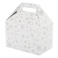 White/Slv Snowflake Print Gable Box P64779