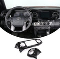 Car ABS Dashboard Panel Cover Trim Stickers Red Black Pack of 2 O19349