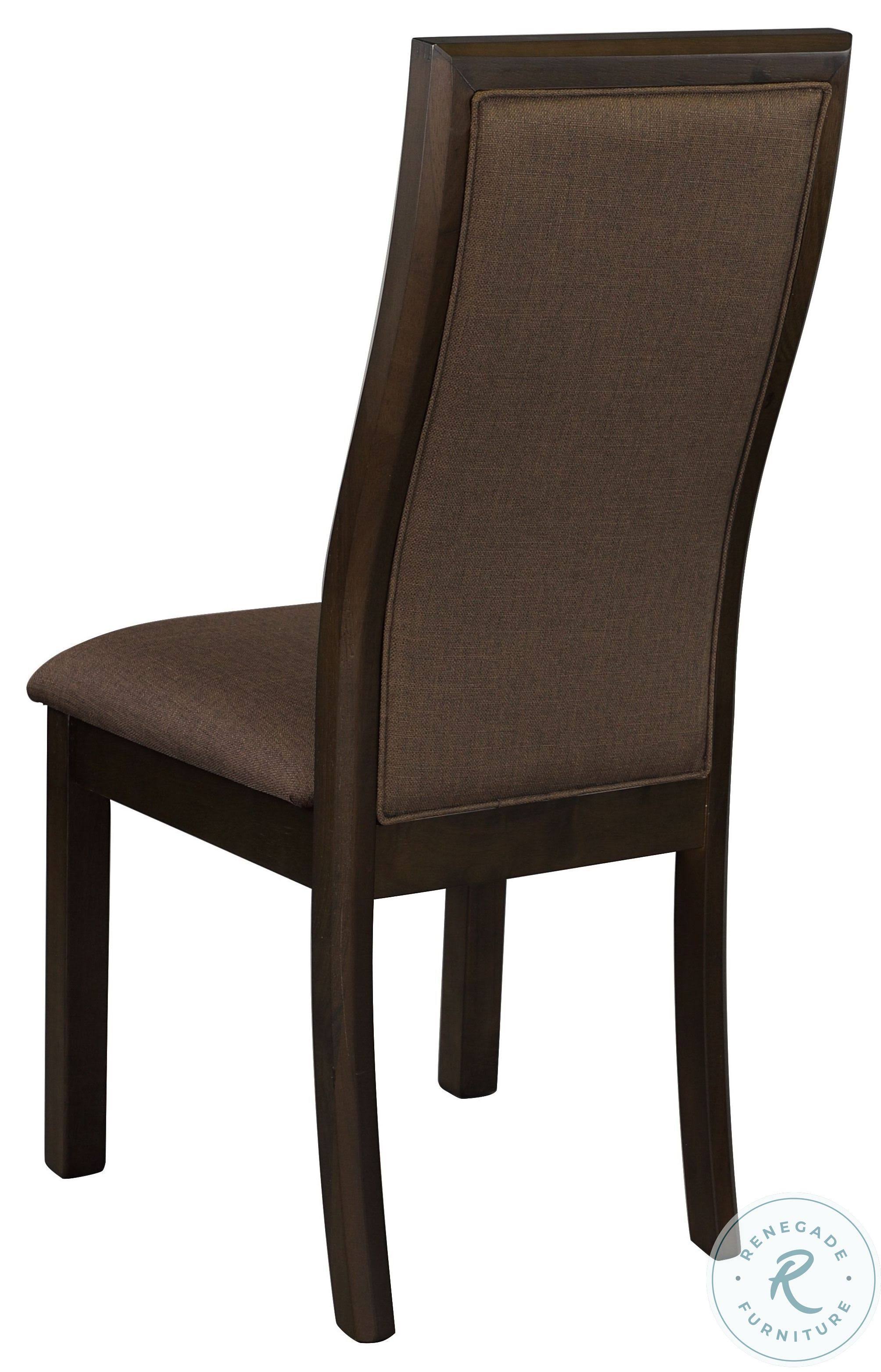 Brown Side Chair Set of 2 Q21980