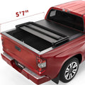 Hard Tri-fold Truck Bed Tonneau Cover with Built-in Light Strip 5.5ft Bed Z293527