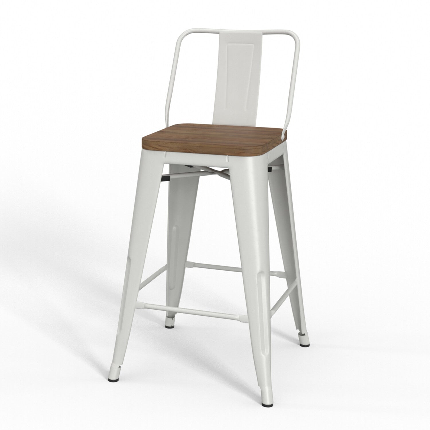 White Counter Height Stool N604568