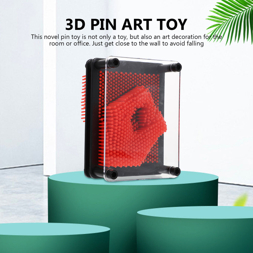 3D Pin Art Toy Plastic Handprint W388223