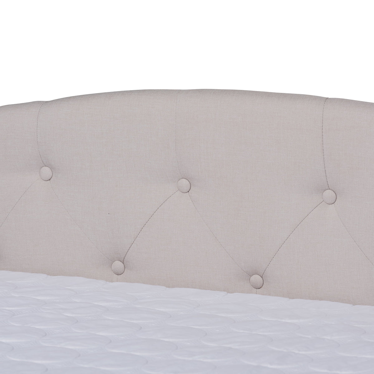 Beige/Black Upholstered Daybed with Trundle F964829