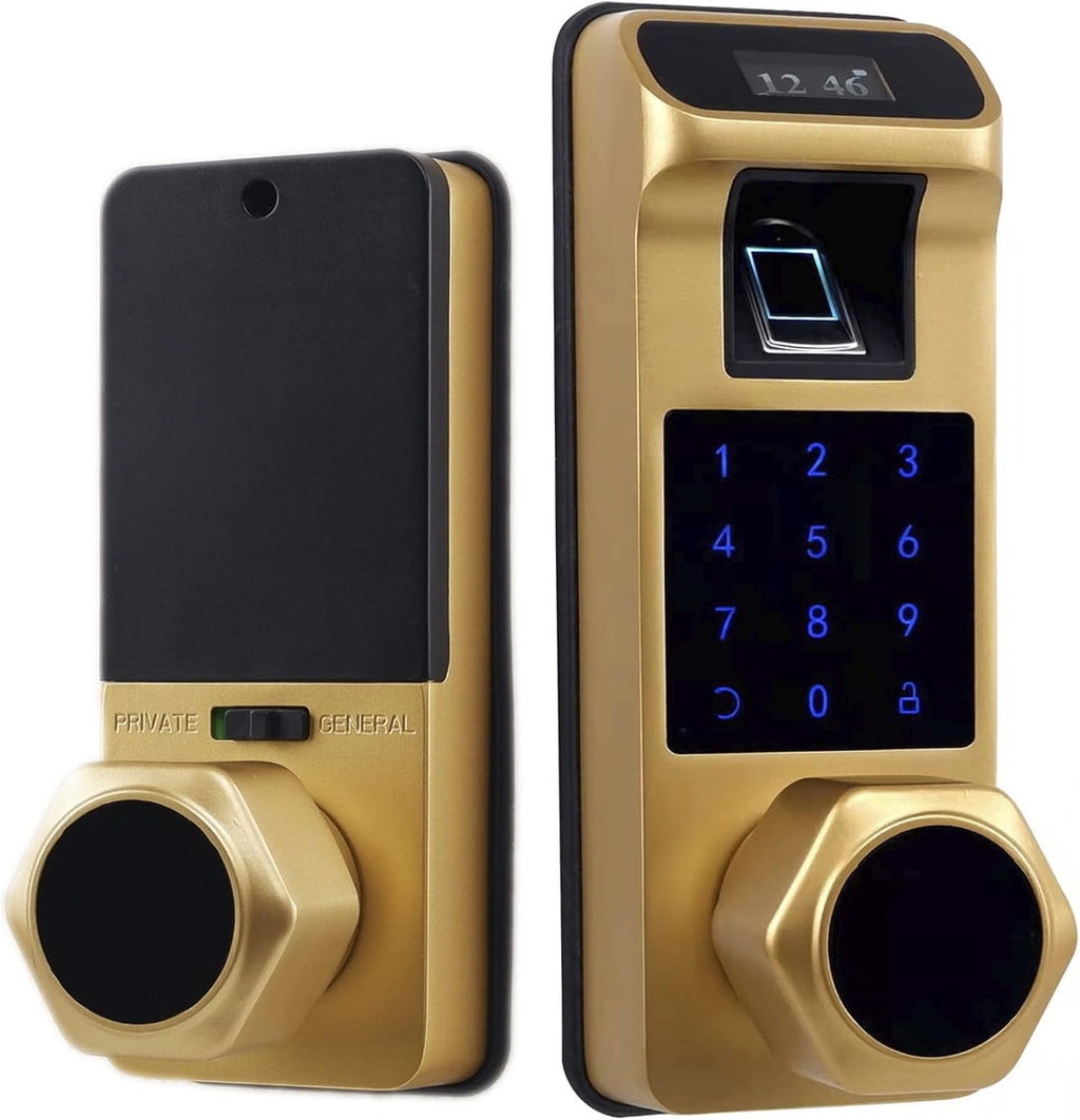 Aged Bronze Touchscreen Keyless Door Lock H56456