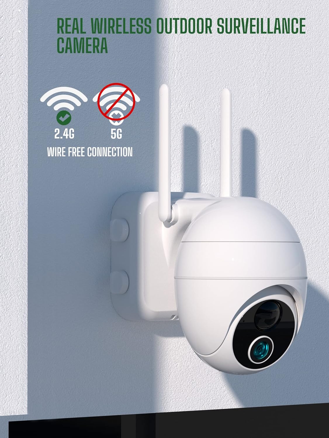 Wireless Outdoor Security Camera with 360° Night Vision N72706