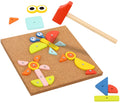 82pcs Wooden Hammer and Nails Pounding Toy G468