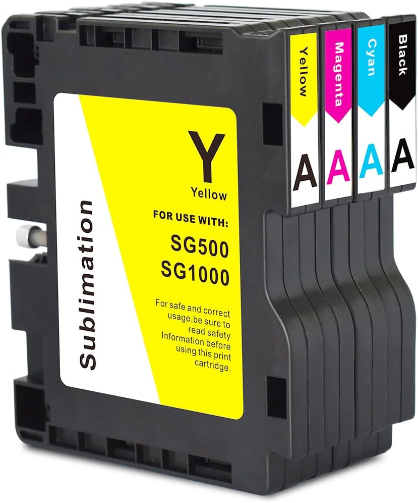 Sublimation Ink Cartridge 4-Pack for Sawgrass Virtuoso SG500 SG1000 Printer T79912