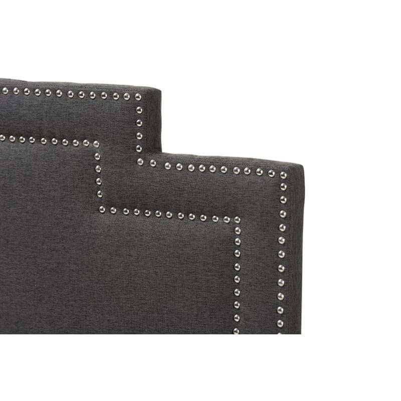 Dark Grey Fabric King Size Headboard L628506