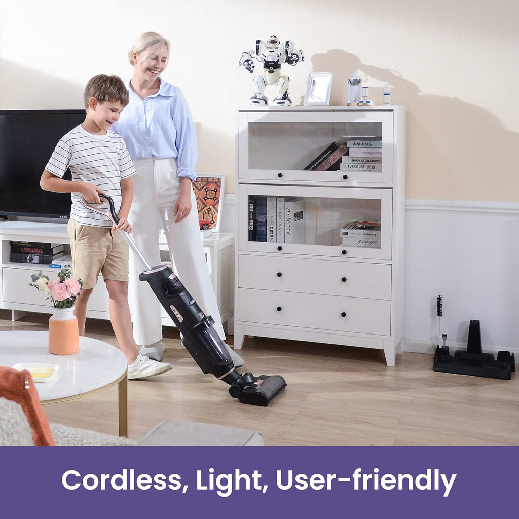 Cordless Stick Vacuum Cleaner, Lightweight Wet Dry Vacuum Cleaner X4889