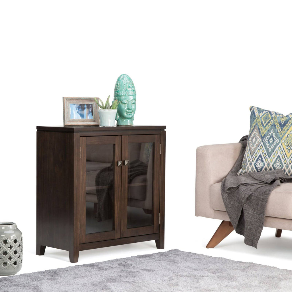 Coffee Brown Low Storage Cabinet T65524