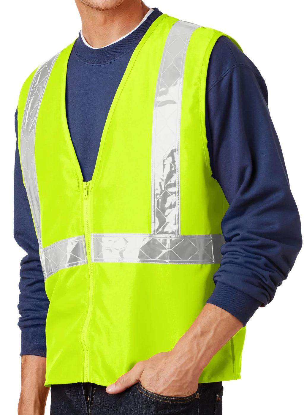High Visibility Safety Work Vest, Safety Yellow, Small/Medium U4688