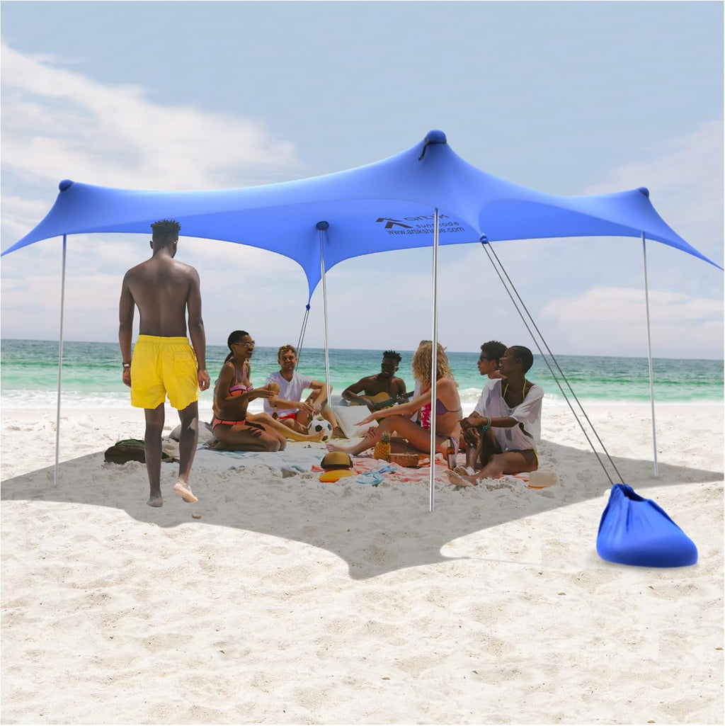 Pop Up Beach Tent Sun Shade with Carrying Bag, UPF50 UV Protection, Large Q9872