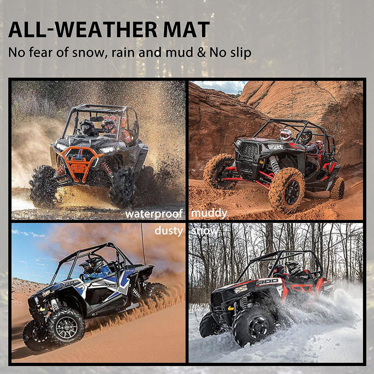 TPE Floor Liners for Can Am Commander/Maverick 2012-2020 Q35223