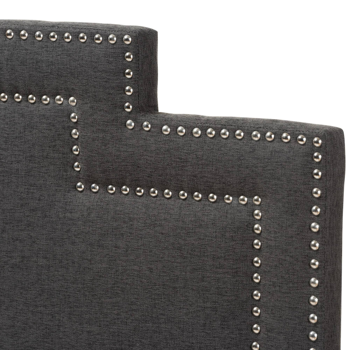 Dark Grey Fabric King Size Headboard L628506