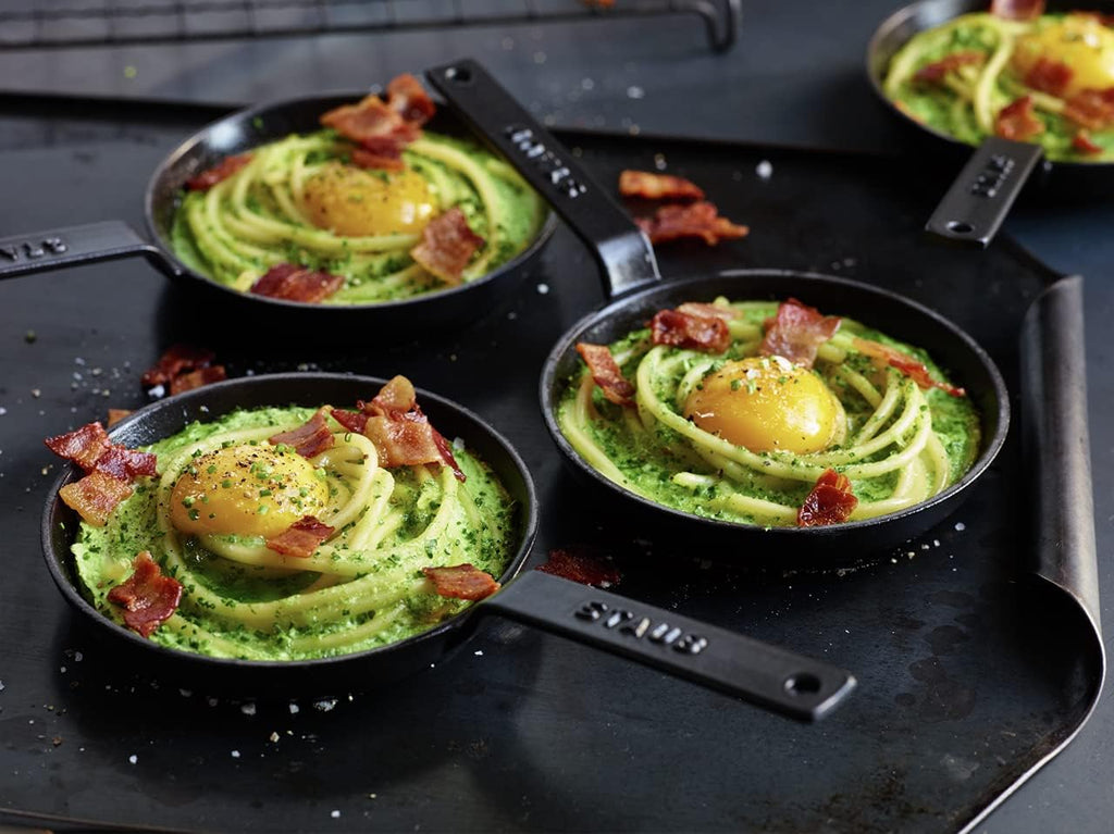 Matte Black Cast Iron Mini Frying Pan A803569