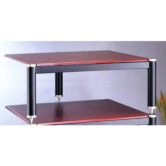 Cherry Shelf with Black Poles and Black Cap Z32649