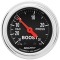 Chrome Mechanical Boost/Vacuum Gauge B390