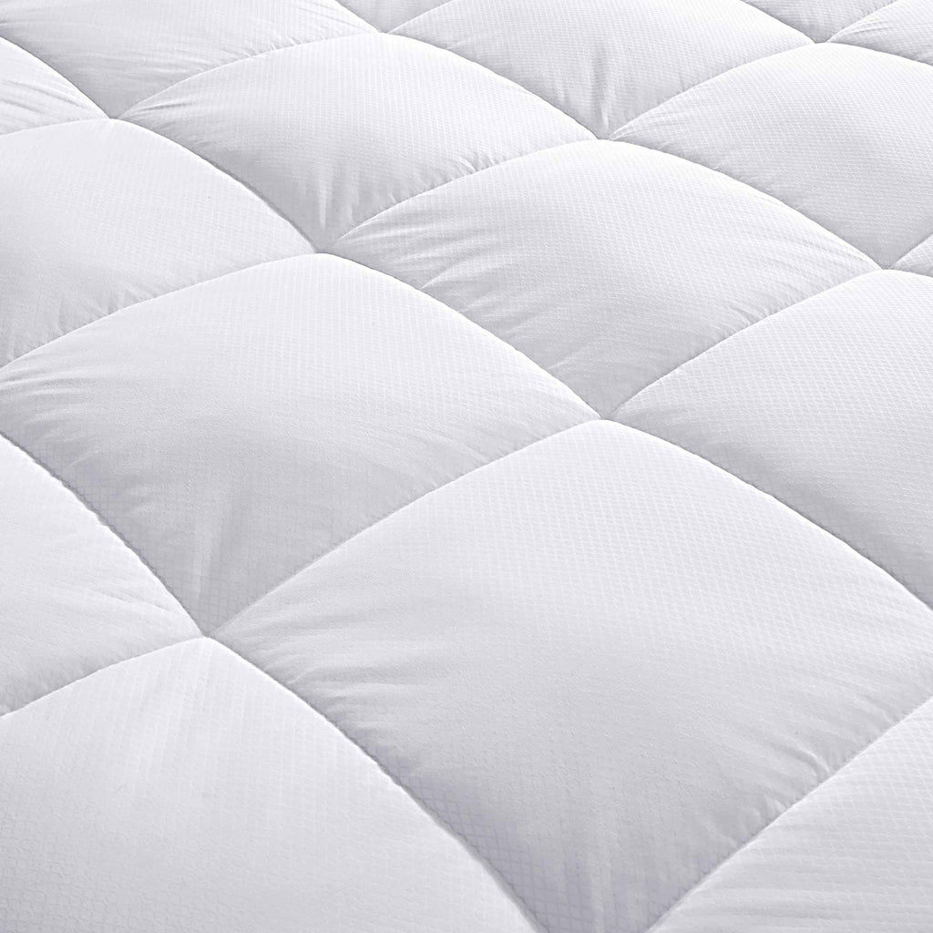 White Twin Size Polyester Mattress Topper G2626
