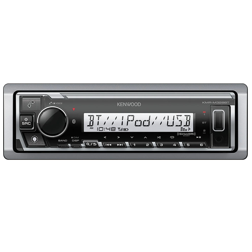 Marine Single-Din Digital Receiver with Two 6.5-Inch Speakers E716116