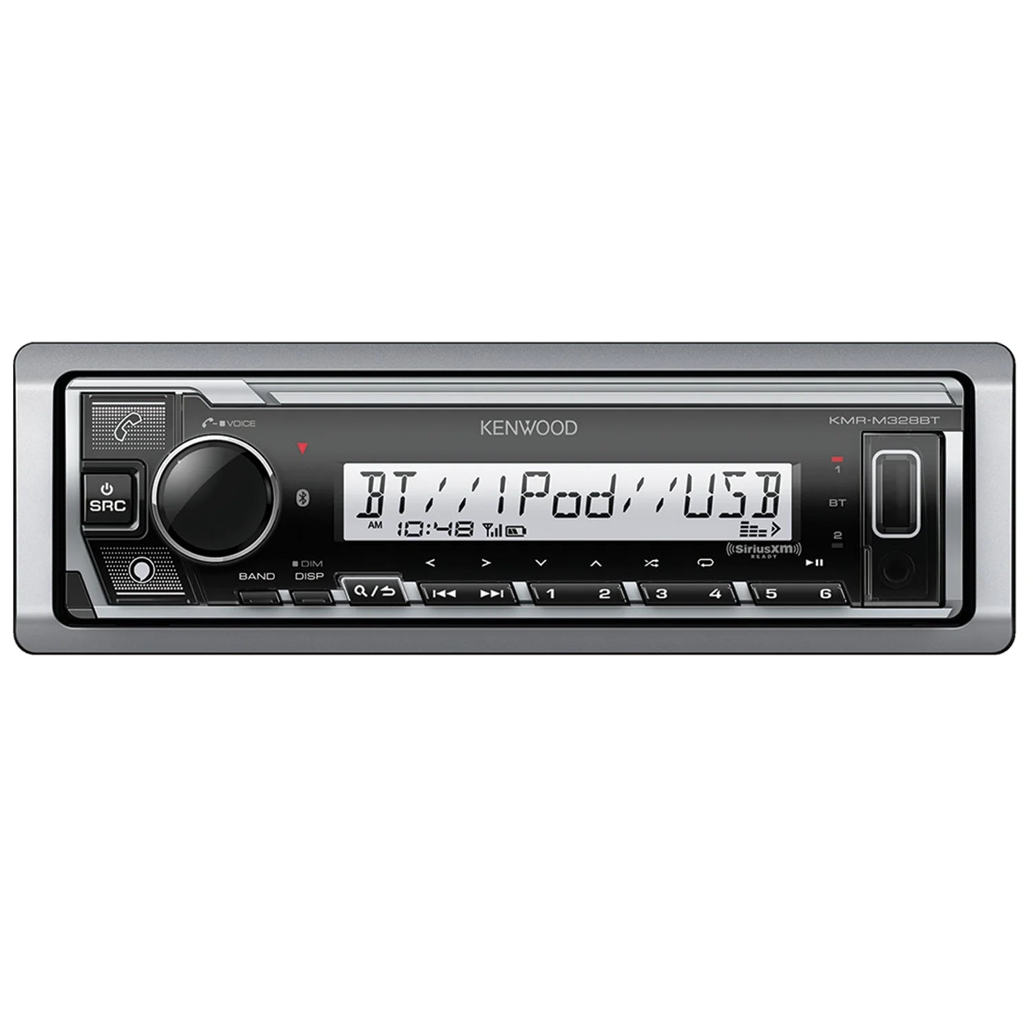 Marine Single-Din Digital Receiver with Two 6.5-Inch Speakers E716116