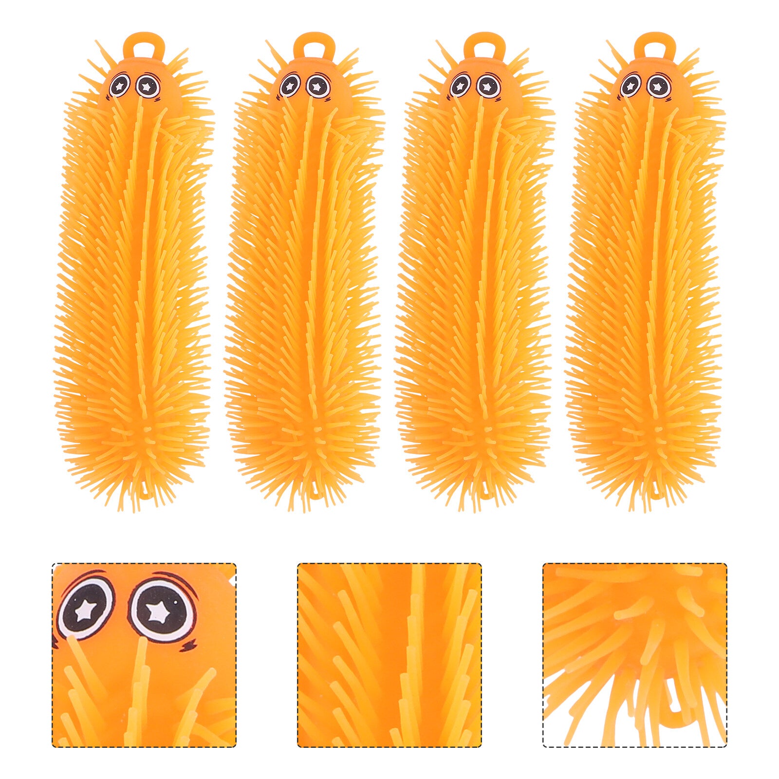Toys Puffer Ball Caterpillar Sensory Flashing Inflatable Rubber H948465
