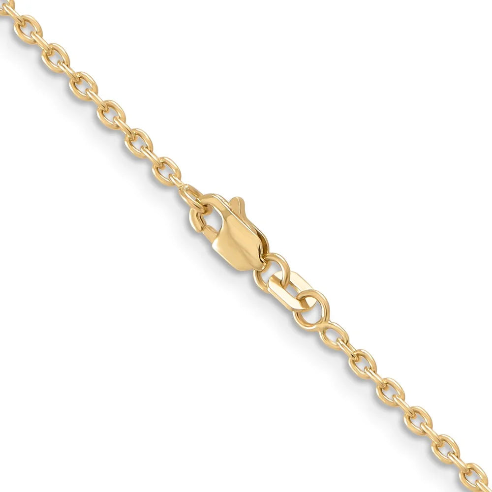 14K Yellow Gold 2mm Cable Chain X99605