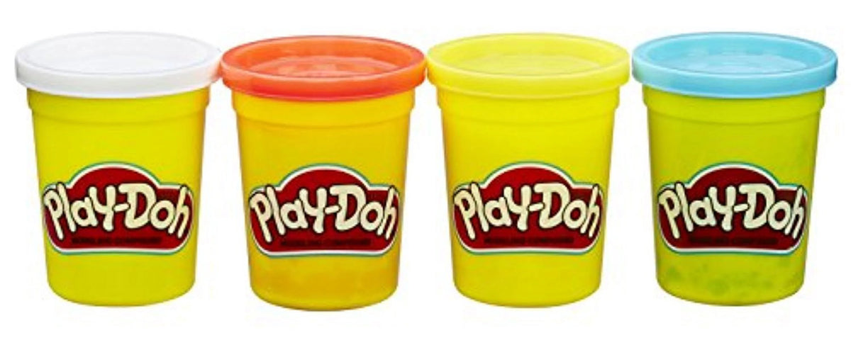 Classic Color Assorted 4 oz (8) Play-Doh Modeling Compound, Primary Colors, Set of 8 X59551