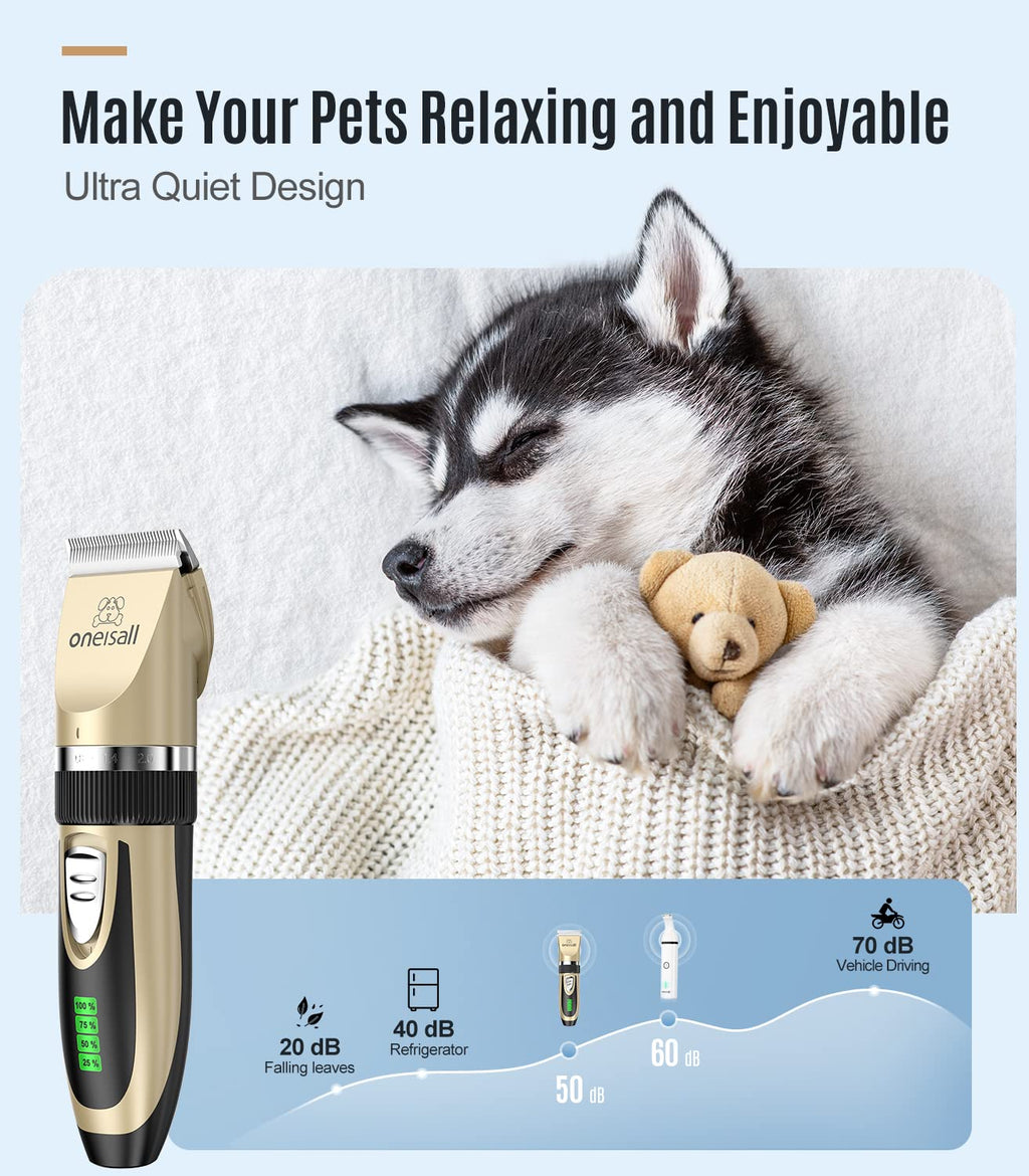 2 in 1 Cordless Dog Clippers and Paw Trimmer Kit Pack of 2 Z415