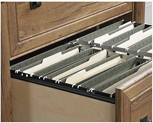 2 Drawer Wood Lateral File Cabinet in Vintage Oak M68148