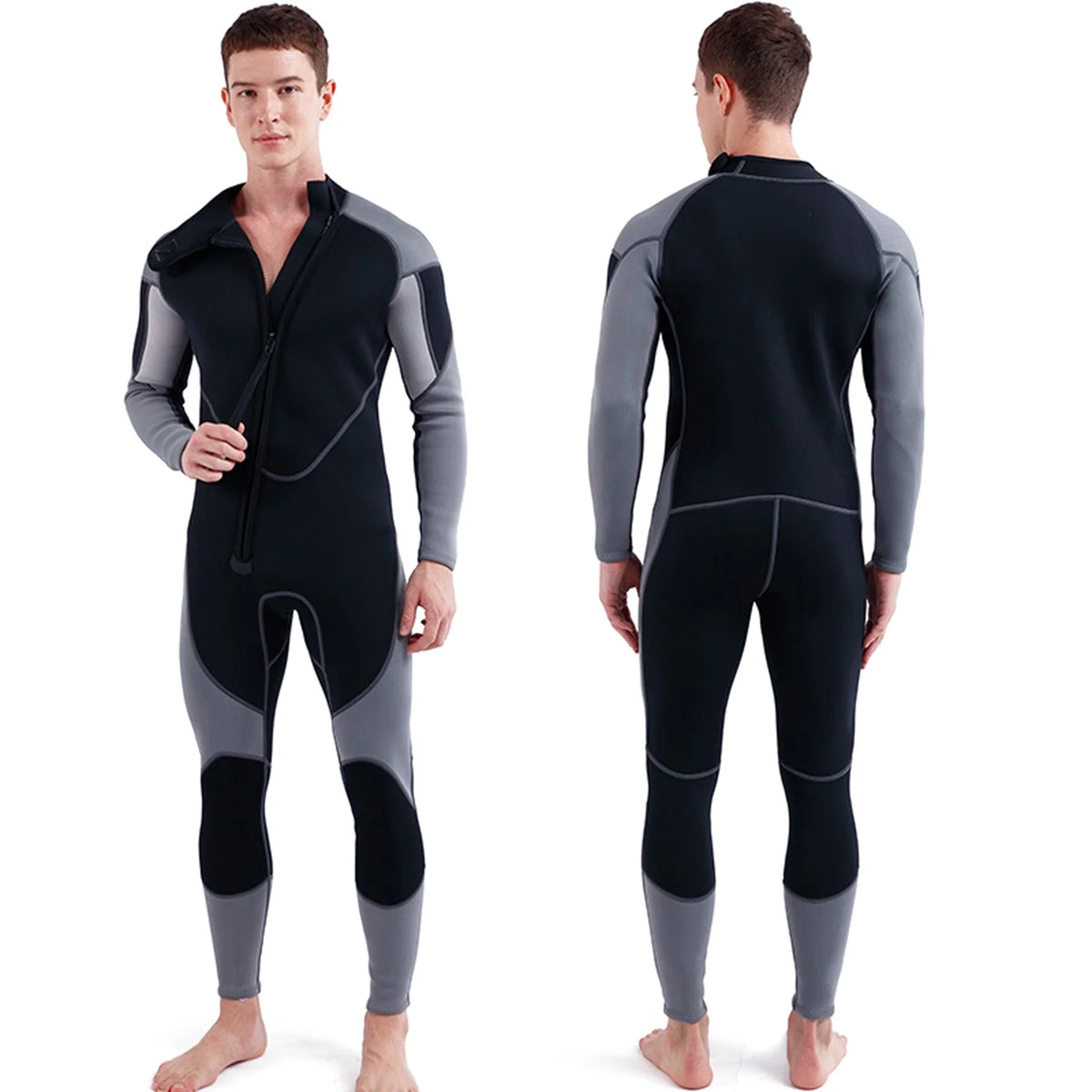 3mm Neoprene Front Zip Full Body Diving Wetsuit A812716