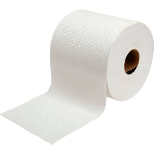 White Roll Paper Towels, 800'/Roll, 6 Rolls/Case W44981