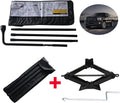 Spare Tire Iron Tools Wrench Kit with Scissor Car Jack 2 Ton Capacity Pack of 2 X628290