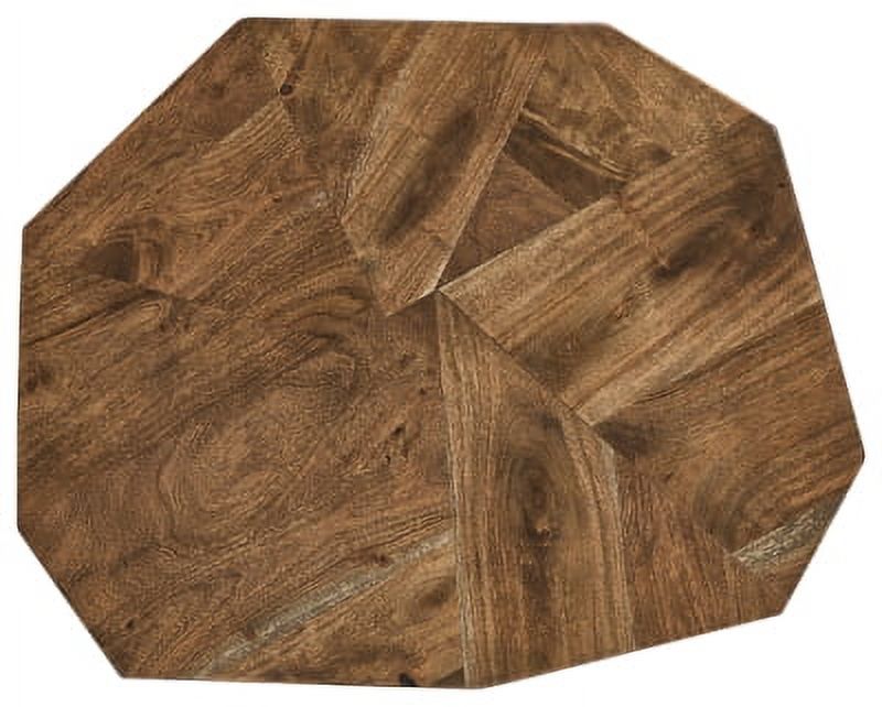 Brown/Black End Table S9106