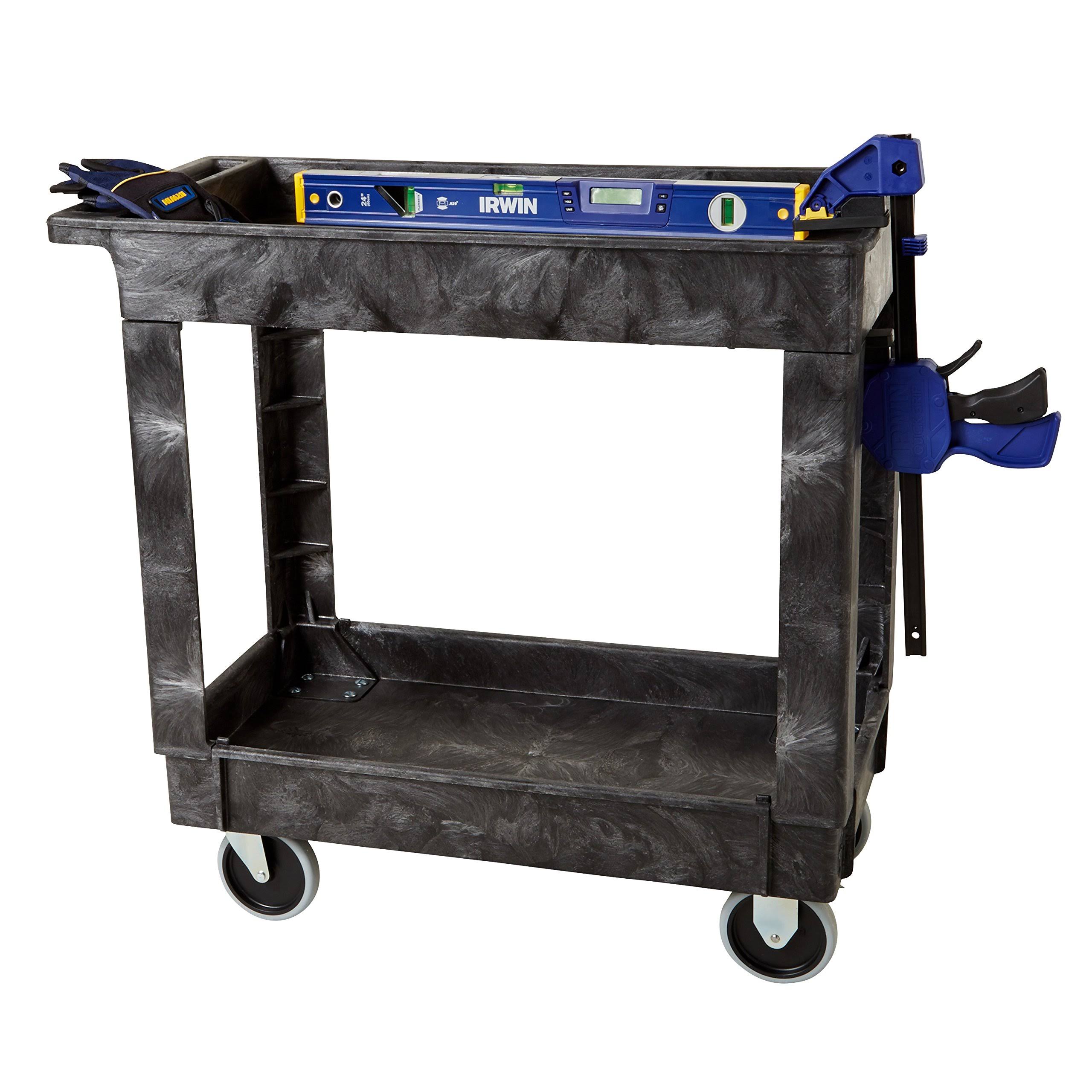 Black 2 Shelf Utility Cart K27858
