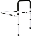 White/Black Adjustable Bed Assist Rail Handle Grab Bar, Pack of 2 L458