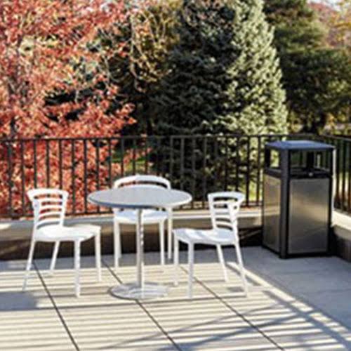 Anthracite Round Table Top Z276