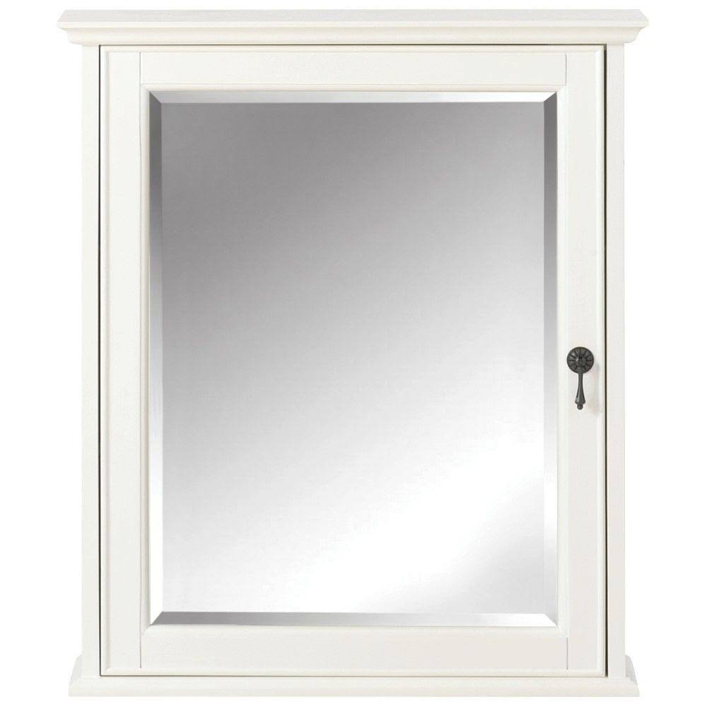 Ivory Framed Bathroom Cabinet Y76790