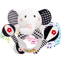 3PCS Soft High Contrast Black and White Plush Baby Rattles N701
