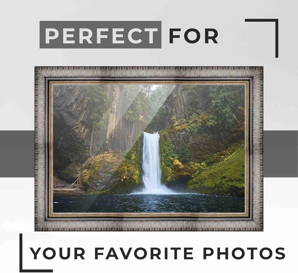 Black Solid Wood Picture Frame W5397