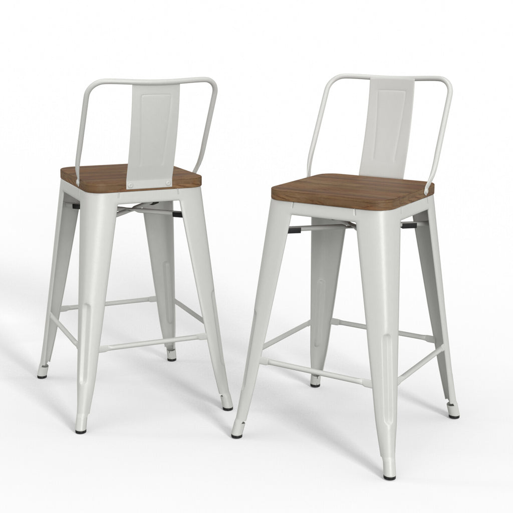 White Counter Height Stool N604568