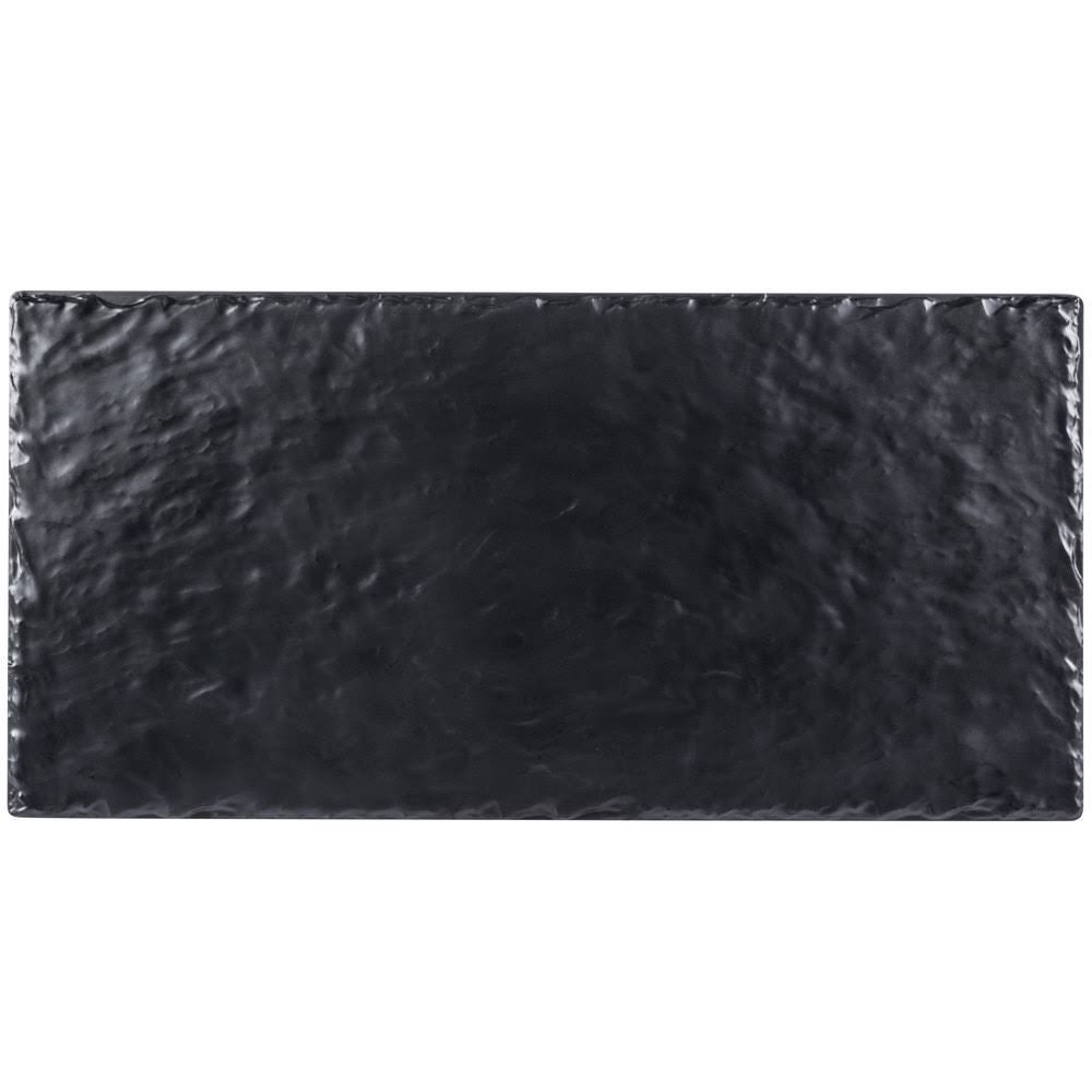 Black Melamine Faux Slate Platter 10 x 20 in. U374512